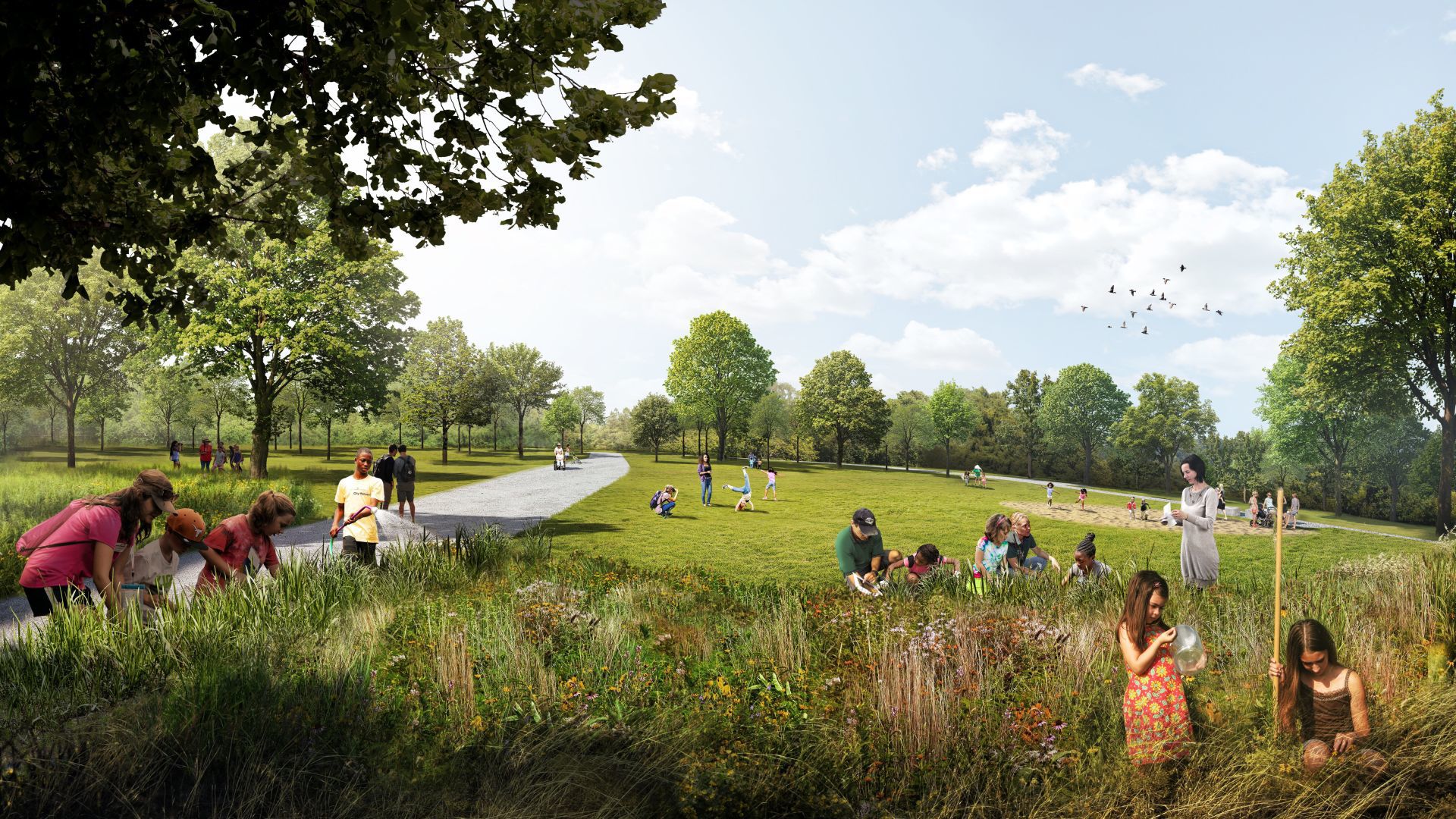Nature Playscape in Forest Park